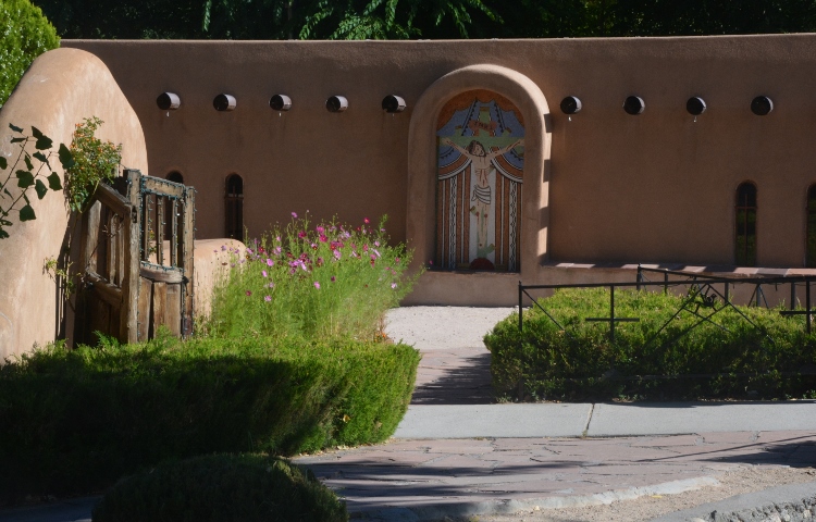 on the grounds of Chimayo